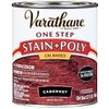 Varathane 225248H Oil-Based One Step Stain + Poly, Quart, Cabernet