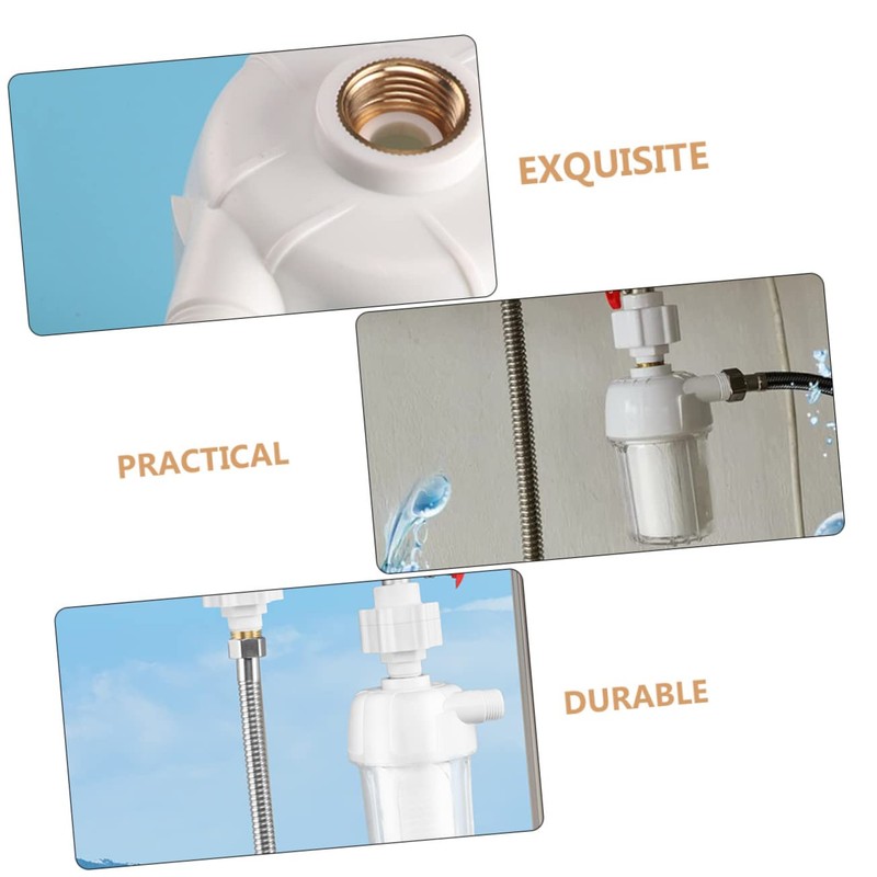 VILLFUL White Water Prefilter Anti-Scale Water Filter for Shower Heads