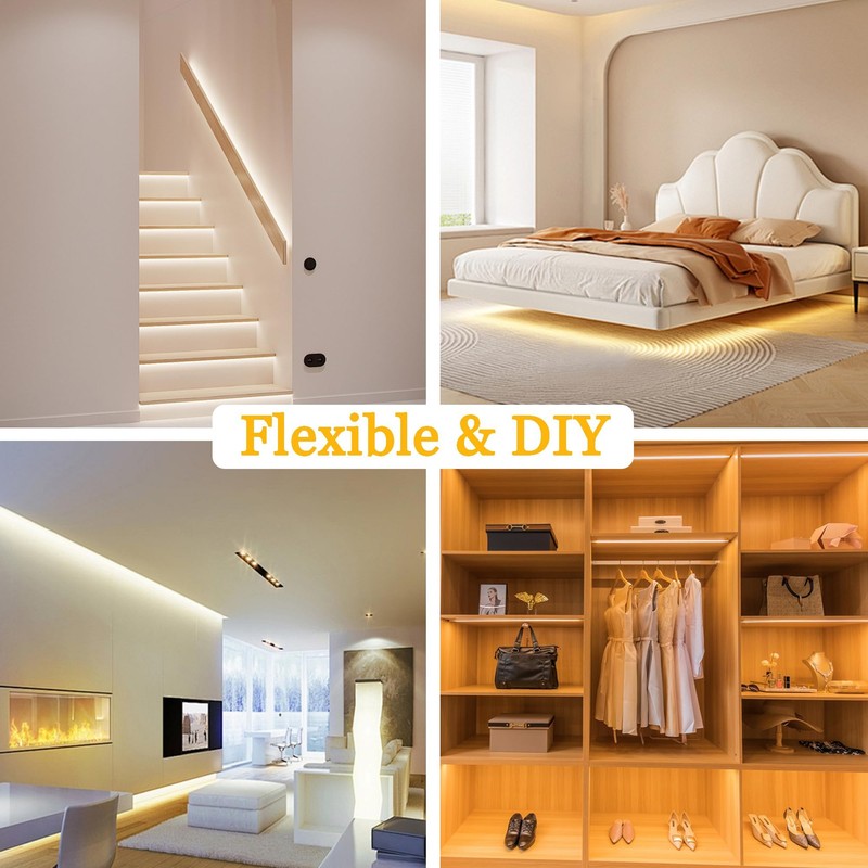 FUPT LED Strip 5 m USB, Warm White to Cool