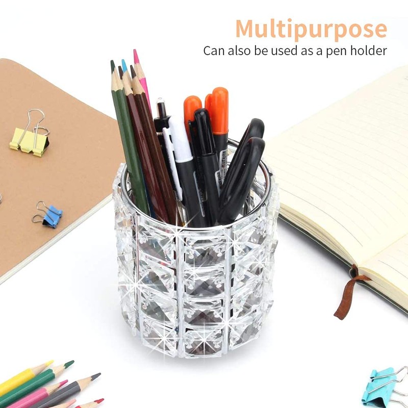 Make Up Brush Storage Made of Crystal, Makeup Brush Holder