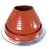 Dektite #6 Red Silicone Metal Roof Pipe Flashing, High Temp,