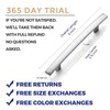 Ravinte 5 Pack 6 Inch Curved Cabinet Pulls Brushed Nickel
