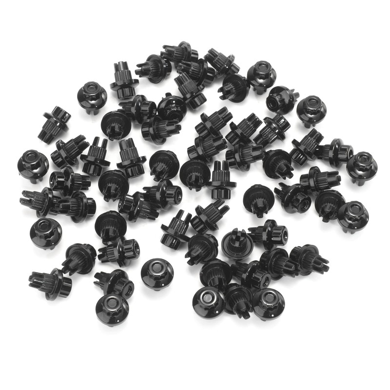 50pcs Wheel Rivets Nuts Rim Lip Hole 7.6mm/0.3in Replacement Alloys