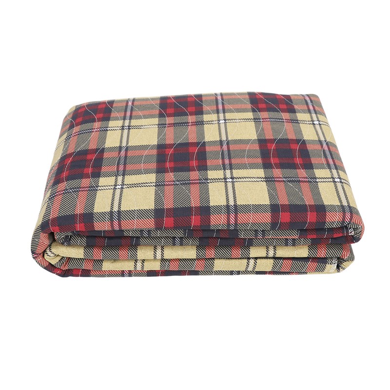 Incontinence Bed Pads Stain Masking Washable Reusable Plaid Underpads for