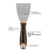 ROLLINGDOG 3 Inch Paint Scraper - Stiff Putty Knife Chisel