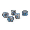 WeLoveBeads W6 Cube (16 mm) in Grey/Blue Dots - Made