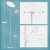 marctronic Silver Gray Floor Lamp, 42W 4000LM Super Bright LED