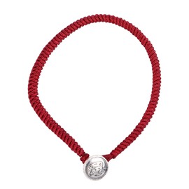 Ox Zodiac Bracelet Red Rope S925 Silver Ornament Woven Bracelet Accessory for Men Women