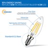 ANWIO B11 LED Filament Bulb E12 Candelabra Base 60W Equivalent,