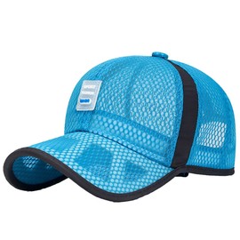 White Fang CZ016 Sports Brim Cap, Mesh, Stylish, Cool, Men's, Women's,, blue