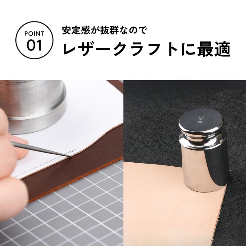 DIZLAS Paperweight Weights Weights Calligraphy Bunchin Leather Craft Stylish (50