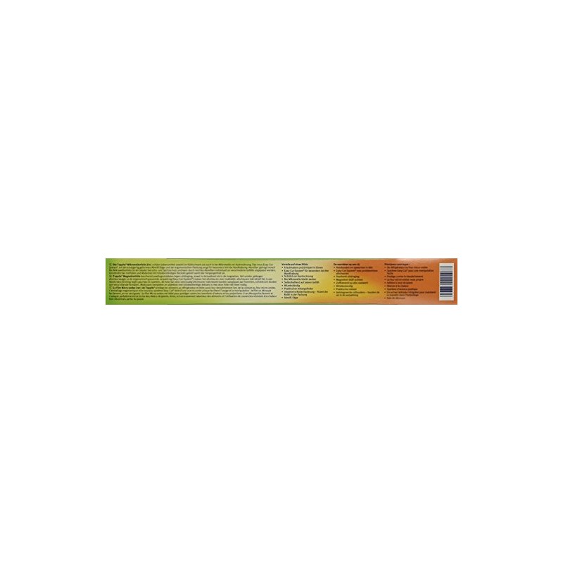 Toppits 2 in 1 Mikrowellenwellen- und Frischhaltefolie, 15 Meter, Breite