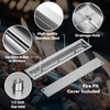 Skyflame Linear Stainless Steel Drop-in Fire Pit Pan and Burner