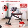 BODY RHYTHM Compact Adjustable Weighted Bench for Full Strength Training,
