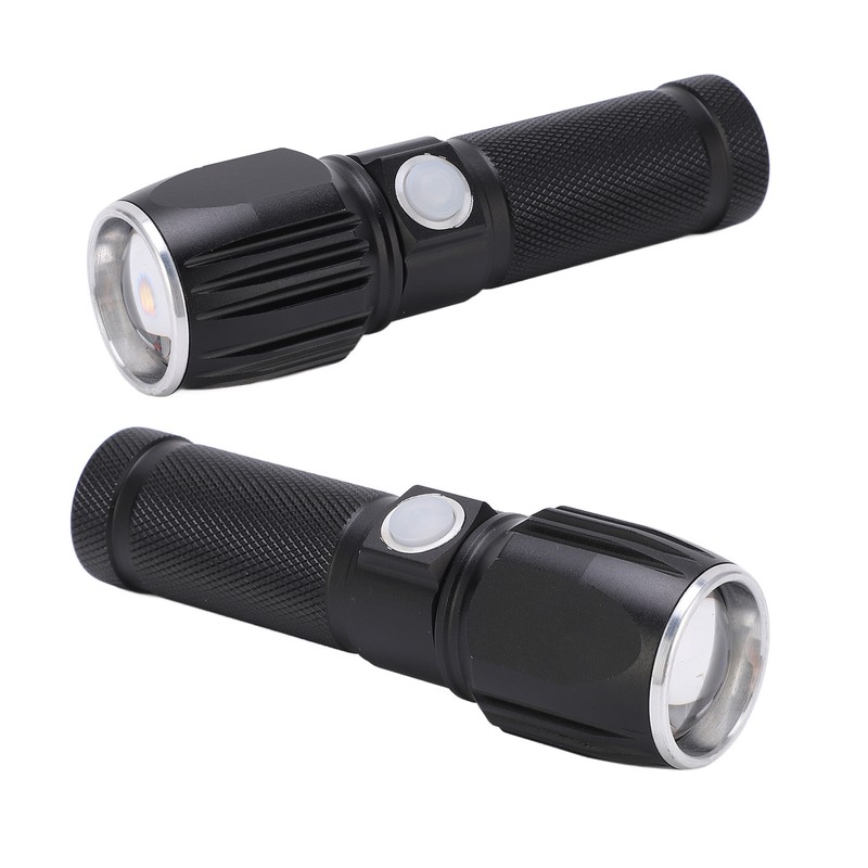 Flash Light P01 Portable Waterproof Black Handheld Flashlights with Data