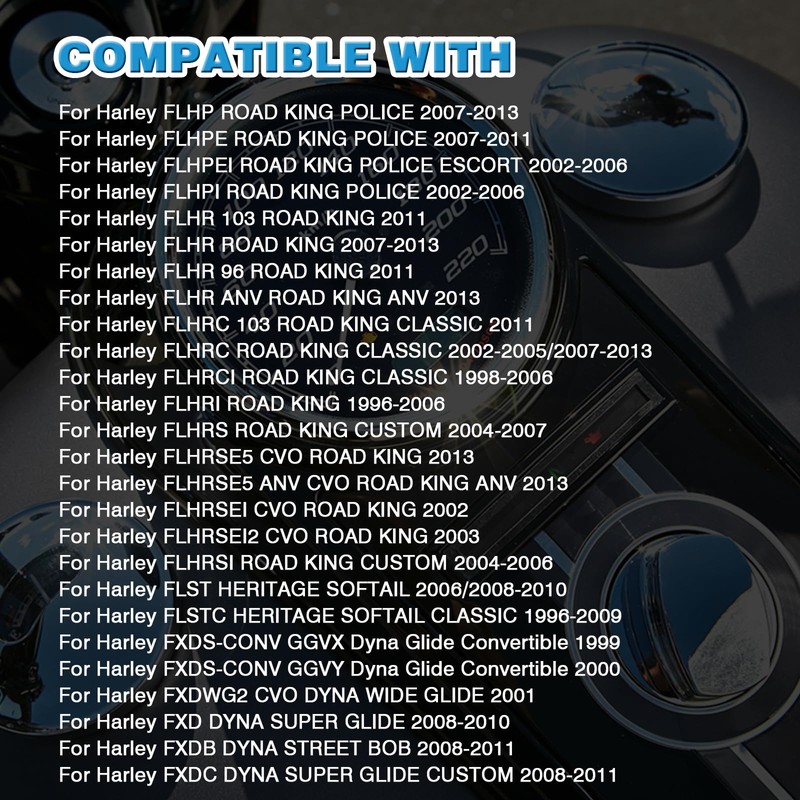 Ignition Switch Lock with 2*Keys Compatible with Harley-Davidson Road King