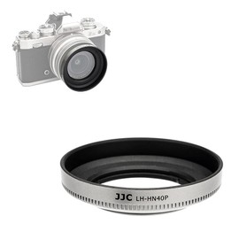 JJC Screw-in Lens Hood for Nikon NIKKOR Z DX 16-50mm F3.5-6.3 VR Lens, Replaces Nikon HN-40 Lens Hood, SILVER