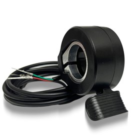 Frdhee E-Bike Thumb Throttle 130X, Electric Scooter Throttle 12-72V SM Plug E-Bike Right/Left Hand Accelerator E Bike Speed Control for Electric Bicycle Scooter Accessories