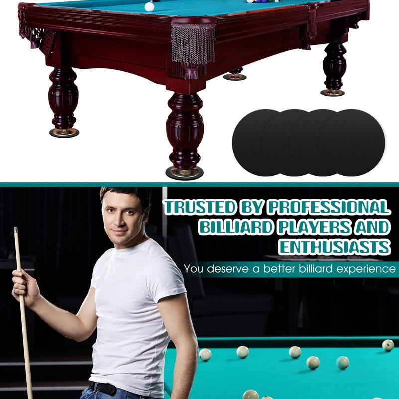 Haull 50 Pcs Billiard Pool Table Leg Shims 3" Diameter