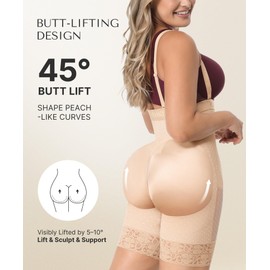 SHAPELLX Shapewear Tummy Control Waist Cincher Shapewear Colombian Faja Body Shaper for Women Butt Lifting Shape Wear