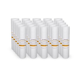 Max Water 10 inch x 2.5 inch, 1 Micron Replacement Sediment Water Filter Cartridge for Whole House, Melt Blown Filtration Fiber for Heavy Duty (Pack of 25)