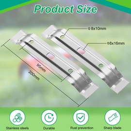 2 Stück Mähmesser Messerklingen Kompatibel mit Sti-hl Mähroboter, iMOW RMI 422, 422P, 422PC, Edelstahl Rasenmäherklingen, Ersatzmesser Klingen für Mähroboter