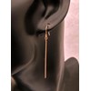 Akusetia Simple Surgical Stainless Steel, Pink Gold, Pink, Long Bar,