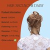 CAISHA Jumbo Scrunchie Braided Updo Wavy Messy Bun Hairpiece Light