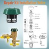 Ezbzyz 1" Float and Bonnet Complete Repair Kit for 4A