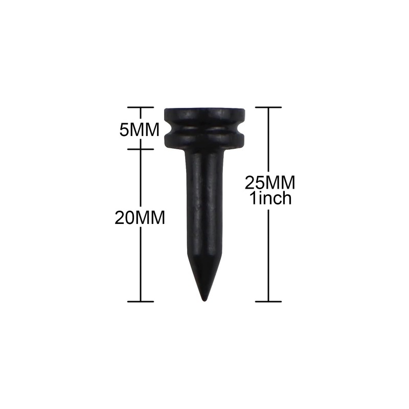 LIKOSO Bamboo Golf Tees 25MM Pack of 100 Non Plastic