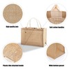 YACEYACE Jute Travel Tote Bags, Set of 10 Burlap Bags,
