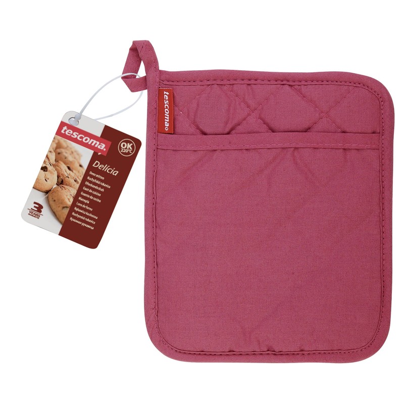 Tescoma DELÍCIA Topflappen, rosa/schwarz, 17 x 20 cm