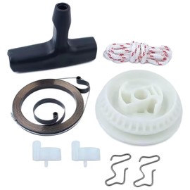 Cyclingcolors Kit Recoil Spring Starter Spring Pull Pulleys Handle Rope Spring Ratchet Start Brush Cutter Compatible with MS210 MS230 021 023 025 017 018 Series