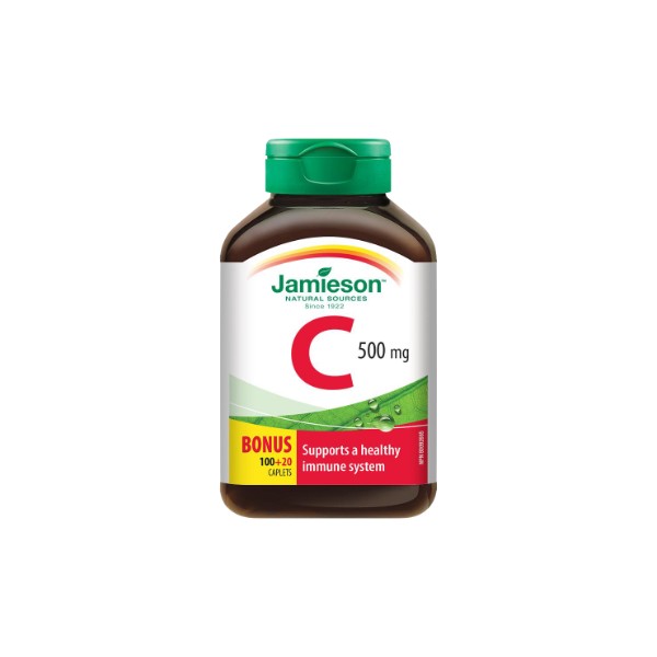 Jamieson Vitamin C 500mg - 100 + 20 Caps BONUS