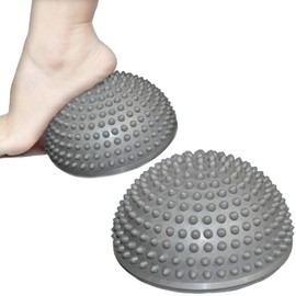 A'sTool Balance Ball Hemisphere Sole Foot Urn Set of 2 (Silver)