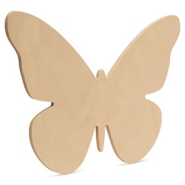 Large Butterfly Wood Cutouts, 12-inch x 8-inch Unfinished Wood Cutout for Painting and Spring Craft, Pack of 1 Spring Decoration for Home and Classroom, by Woodpeckers