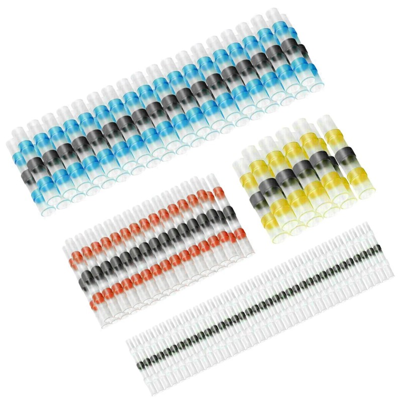 Unbranded 500 PCS Waterproof Heat Shrink Butt Terminals Solder Seal