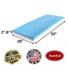 FoamRush 28" x 52" Baby Crib Size Mattress Cool Gel