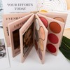Professional Makeup Set with Eyeshadow, Lip Gloss, Highlighter, Blush and
