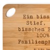 Mr. & Mrs. Panda Bambus - Schneidebrett Spruch Liebe Stiefenkel