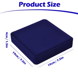 Wisebom Velvet Jewelry Set Box, Plush Jewelry Set Box Jewellery Organizer Box Velvet Gift Box for Women Jewelry Bracelet Necklace Earring Ring