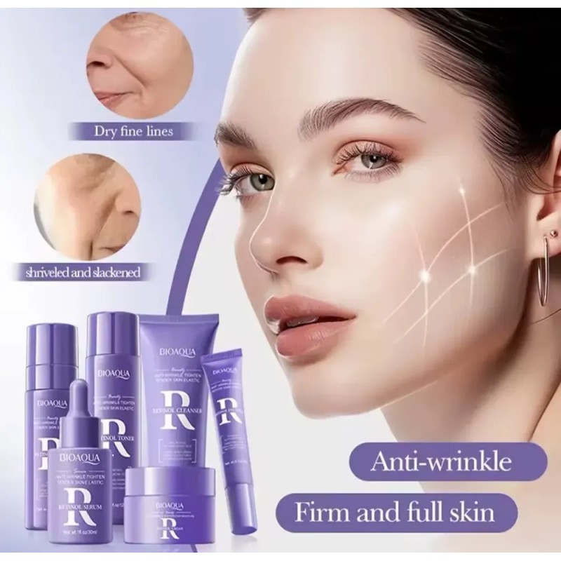 Kit Retinol Reduce Arrugas Líneas De Expresión Regenera Piel