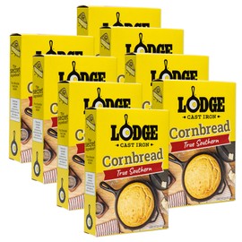 Lodge Cast Iron Skillet Cornbread - Pair with Cast Iron Skillet, Wedge Pan, Cornstick Pan or Muffin Pan, Quality Ingredients (8 Pack) - True Southern