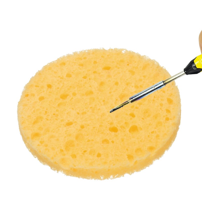 sourcing map 4pcs Soldering Iron Cleaning Sponge 1.97" Replacement Sponge