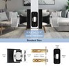 coolnews Square Crystal Door Knobs Interior, Passage Hall Closet Door