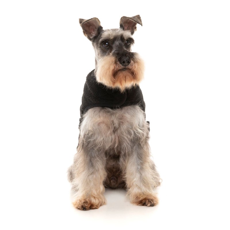 FuzzYard Black Teddy Dog Wrap Vest (2)