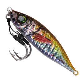 Slow Pitch Jigs Saltwater Fishing Lure Speed Jigging Slow Pitch Jigs with Assist Hooks Butterfly Jigs 3D Print Offshore Deep Sea Fishing Pitching Bait for Tuna Kingfish Bluefin