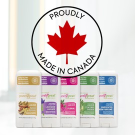 Purelygreat - Lavender Scented Natural Deodorant Stick, Travel-Friendly Hygiene Essentials for Women, Natural Deodorant for Men Without Aluminum & Parabens, 2.64 oz / 75 g