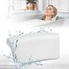 MELEJIA Bath Pillow, Bath Pillow, Softer, Suction Cup Included, Bathtub
