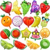 28 Pcs Summer Fruit Balloons for Tutti Fruit Party Decorations Foil Aluminum Helium Balloons Tropical Strawberry Watermelon Jumbo Balloons for Wedding Birthday Baby Shower Party Supplies 18 Inch
